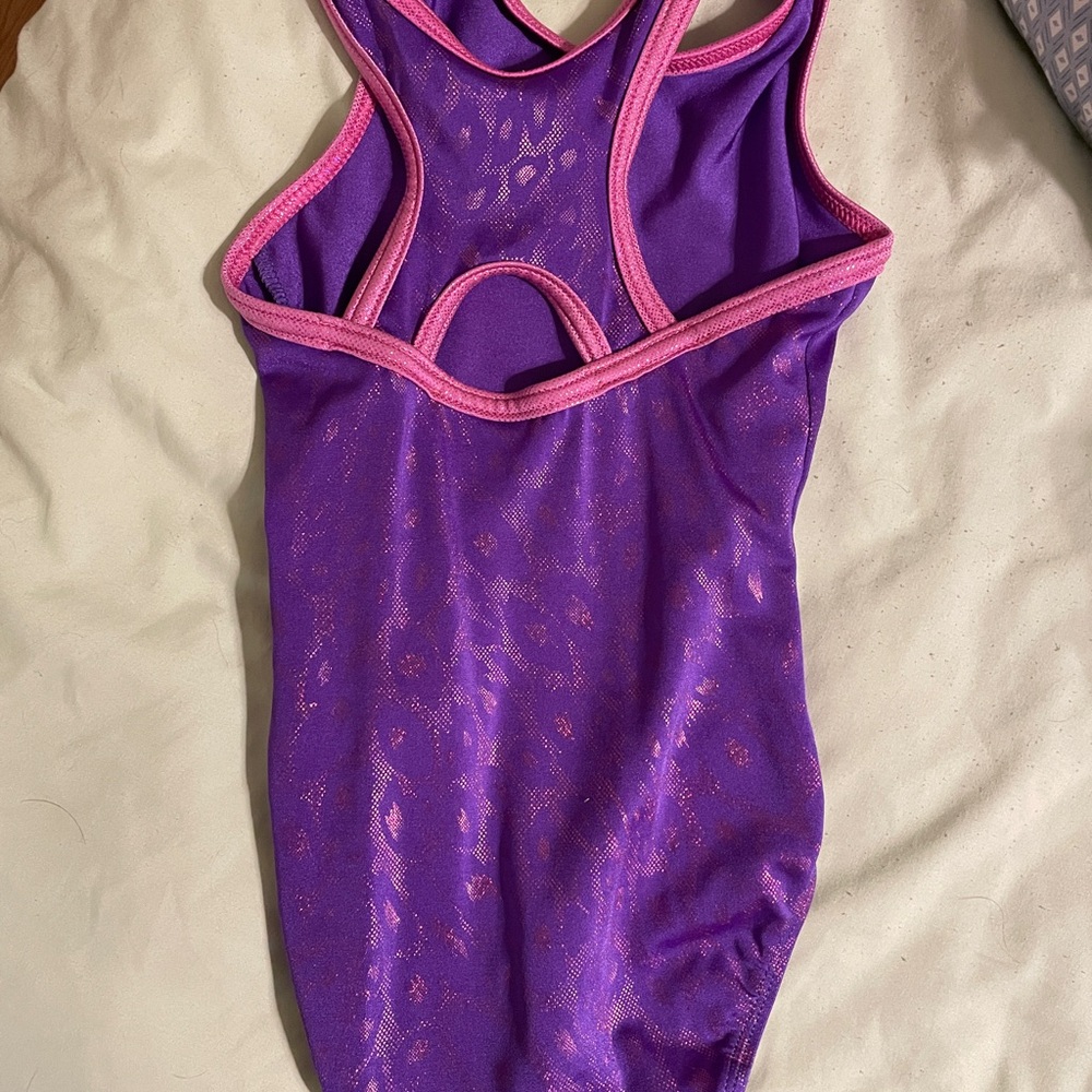 GK Purple and Pink Kids Leotard